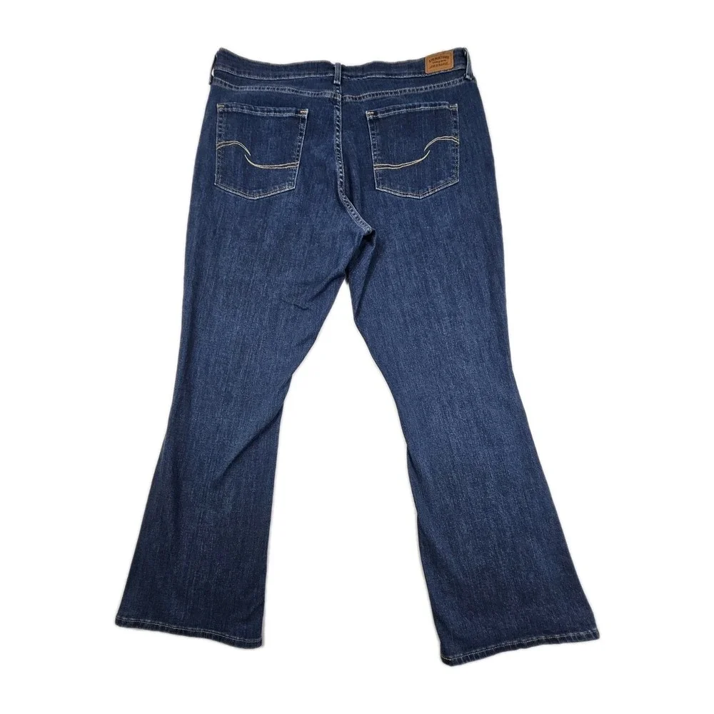 Signature‎ by Levi's Strauss Mid Rise Bootcut Denim Blue Jeans Womens 16S 33x30